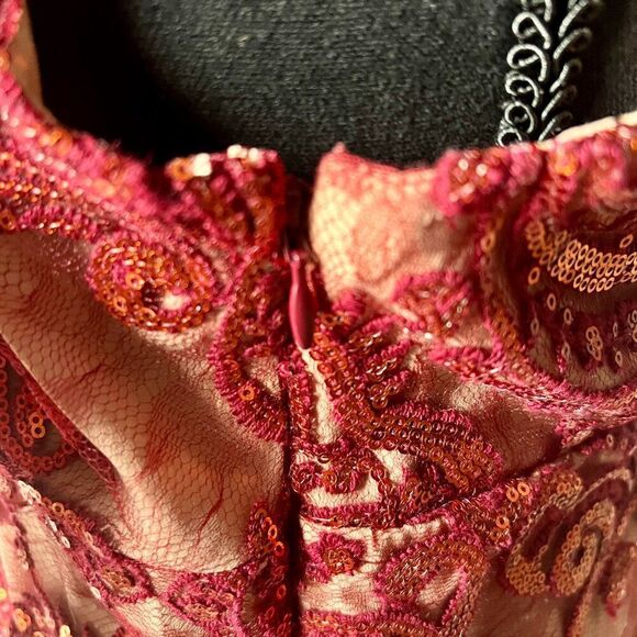 FREE PEOPLE - NIGHT SHIMMERS SEQUIN DRESS - SIZE 6 - Picture 7 of 9